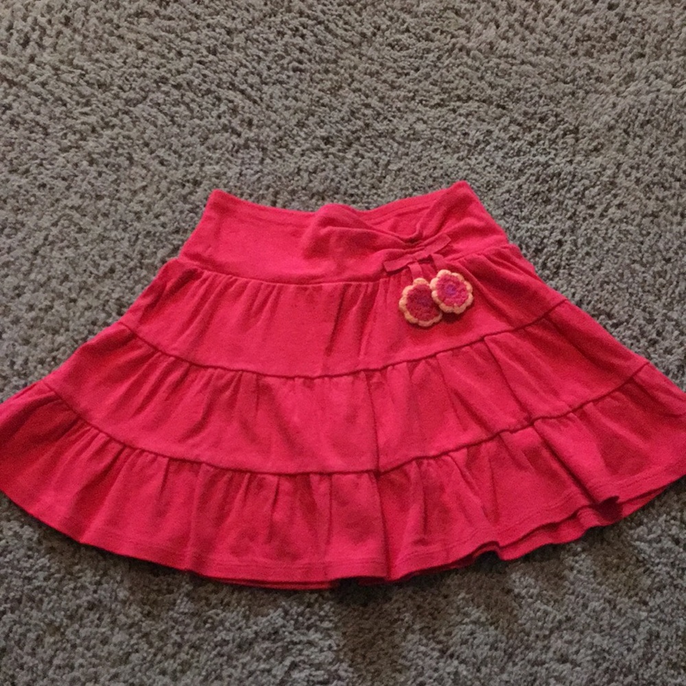 Vintage Gymboree Fiesta Del Sol red layered swing skort Sz 6